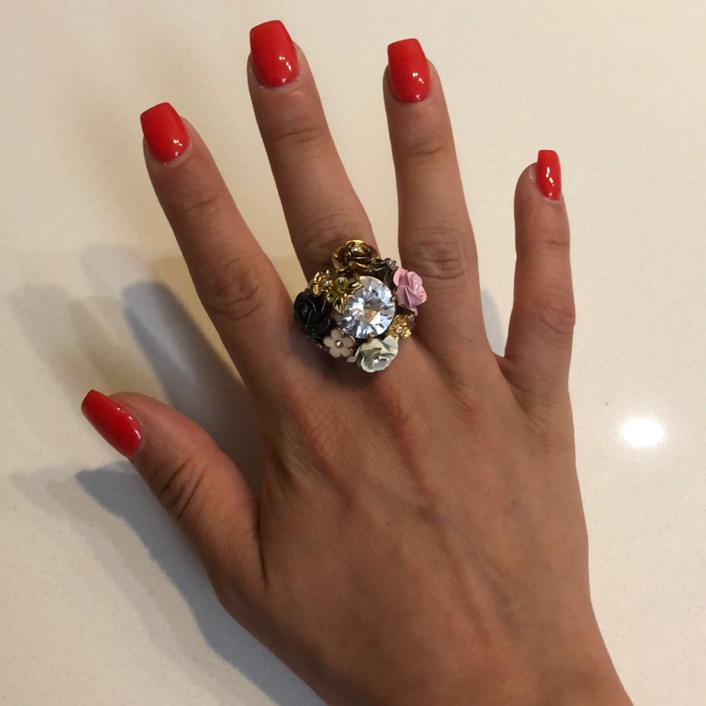 NWOT juicy flower statement ring
